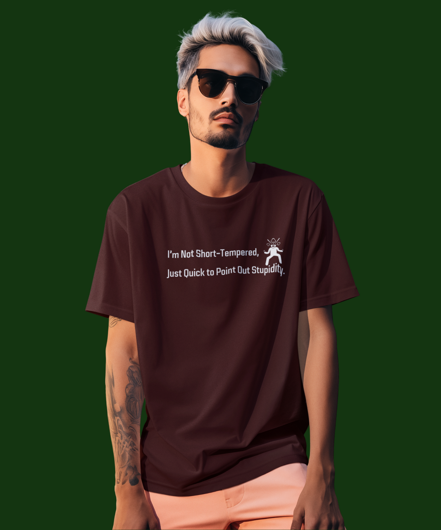 Short Tempered : Unisex Oversized T-Shirt
