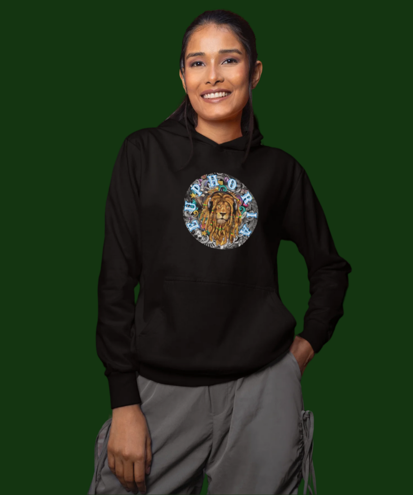 Euphoria : Hooded Sweatshirt Black