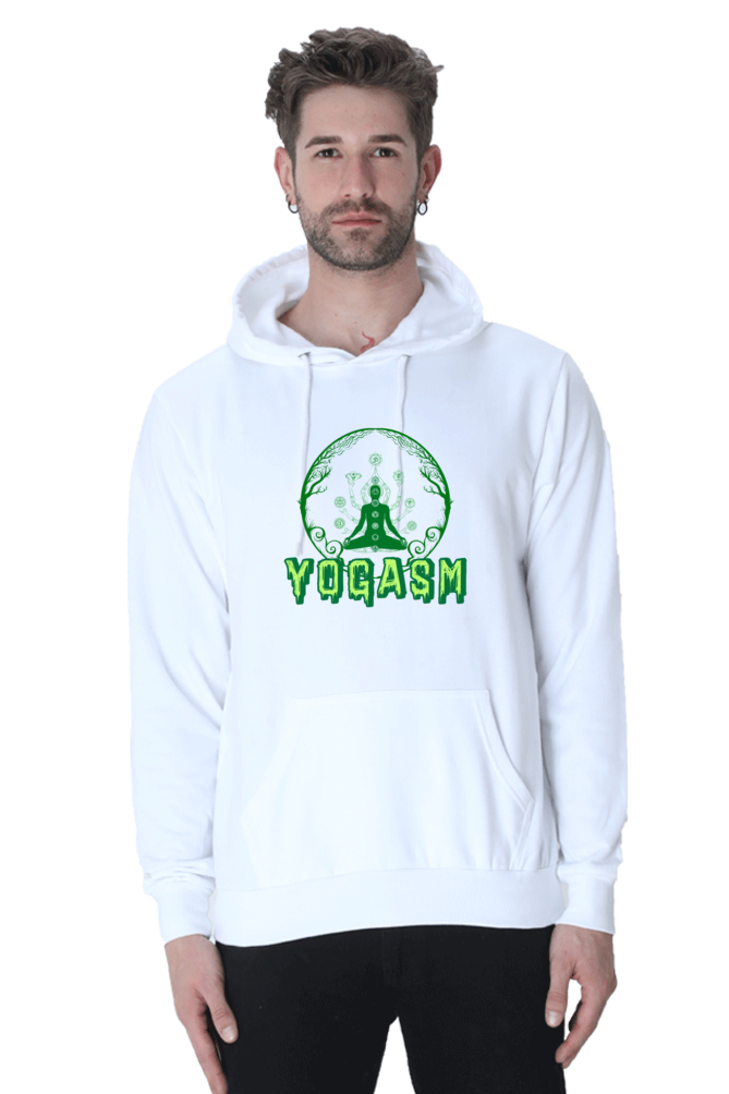 Yogasm : Hooded Sweatshirt White