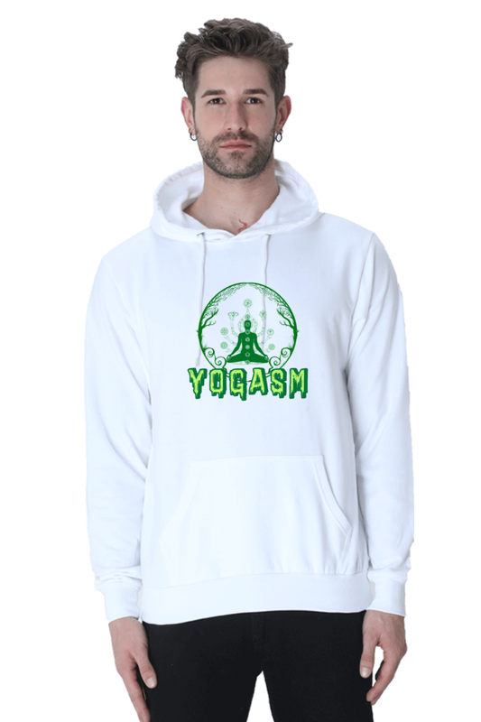 Yogasm : Hooded Sweatshirt White