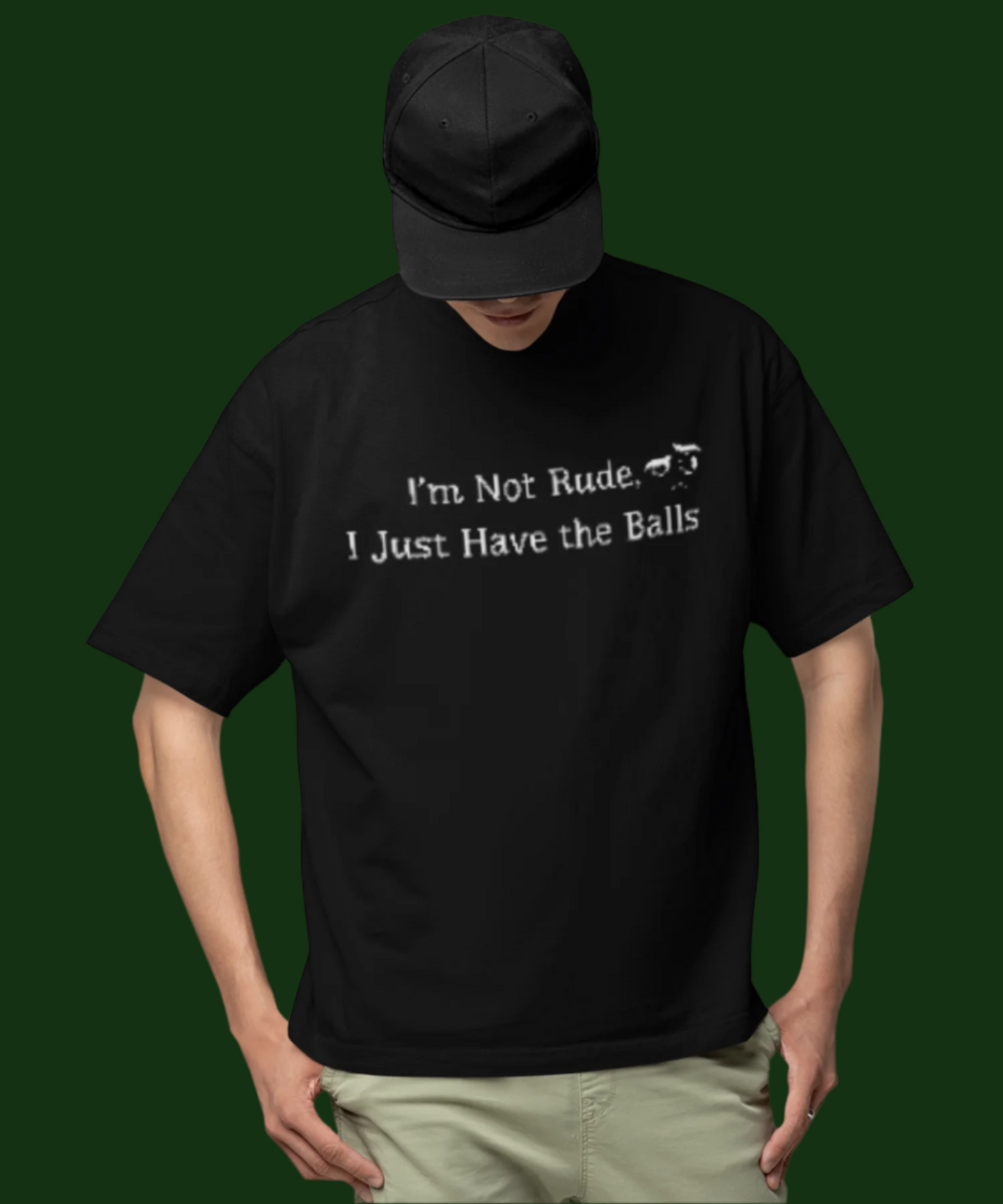 Not Rude : Unisex Oversized T-Shirt
