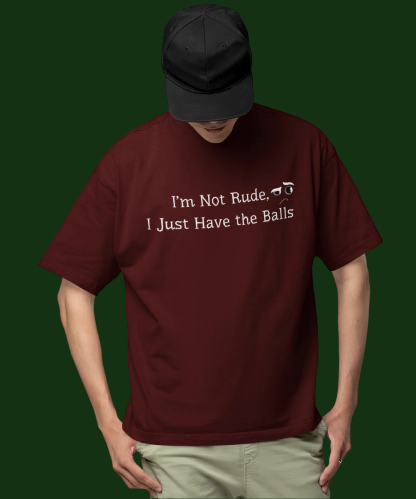 Not Rude : Unisex Oversized T-Shirt