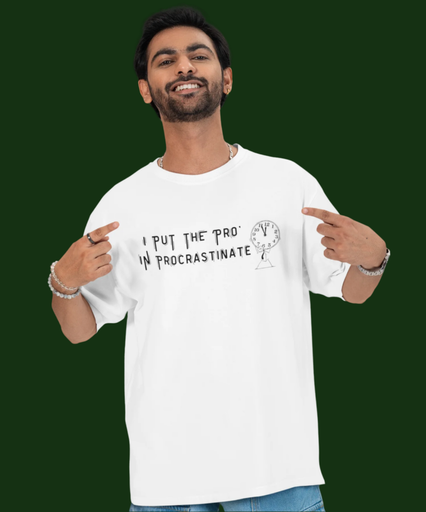 Procrastinate : Unisex Oversized T-Shirt