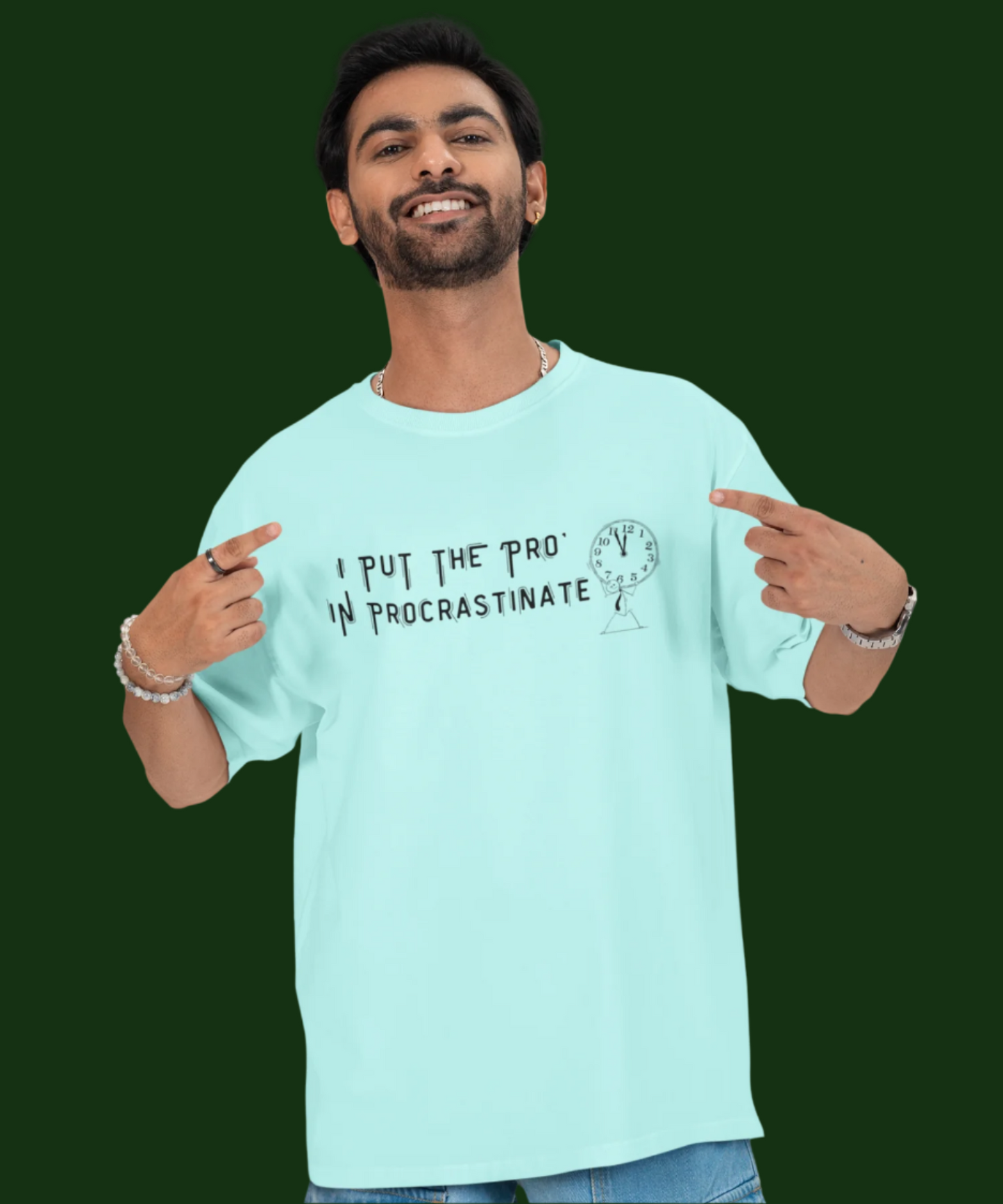 Procrastinate : Unisex Oversized T-Shirt