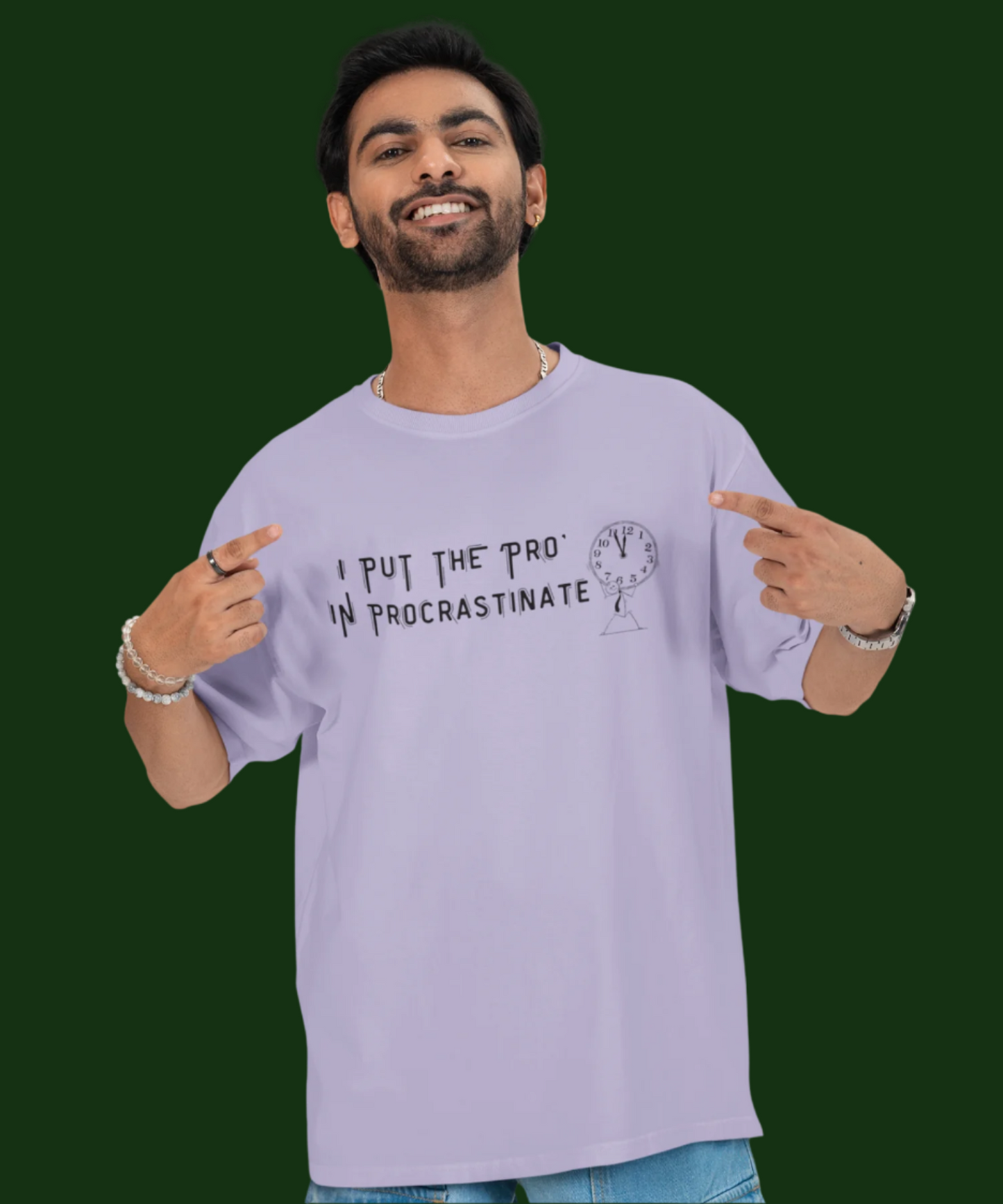 Procrastinate : Unisex Oversized T-Shirt