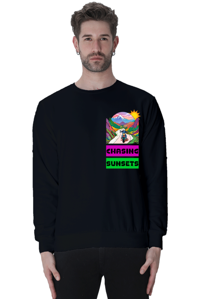 Chasing Sunset : Sweatshirt Black