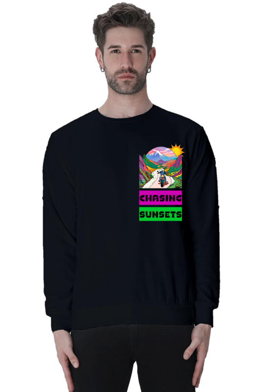 Chasing Sunset : Sweatshirt Black